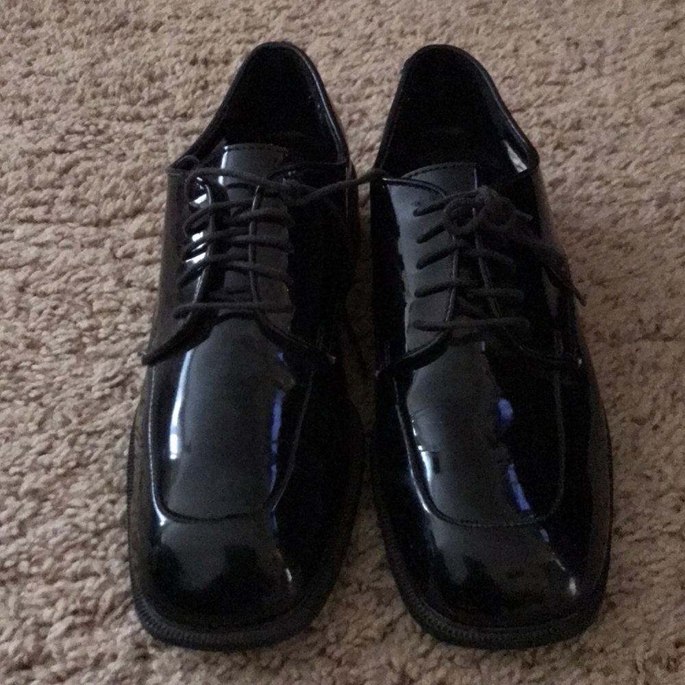 After Hours Black Men Tuxedo Dressy Tie Up Shoes